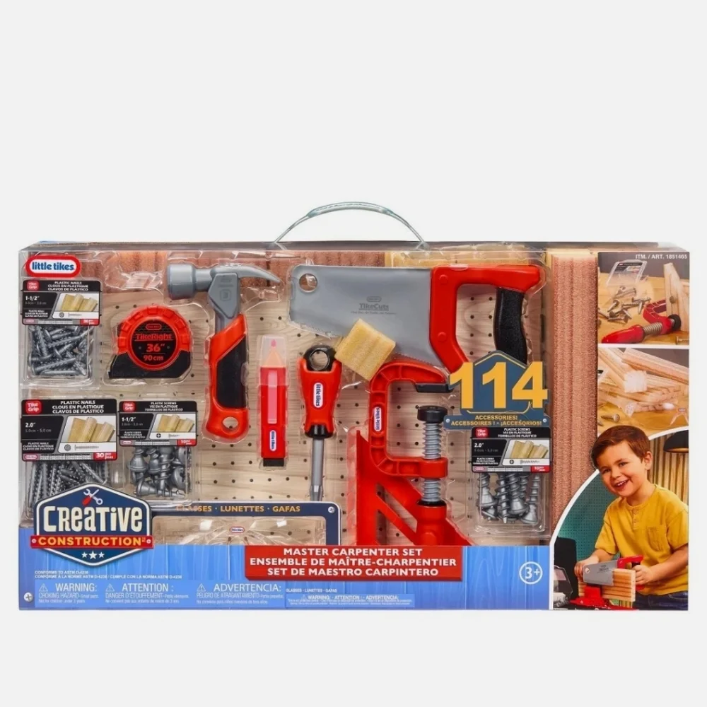 Master Carpenter 114pc Set Bundle Little Tikes Creative Construction Learning